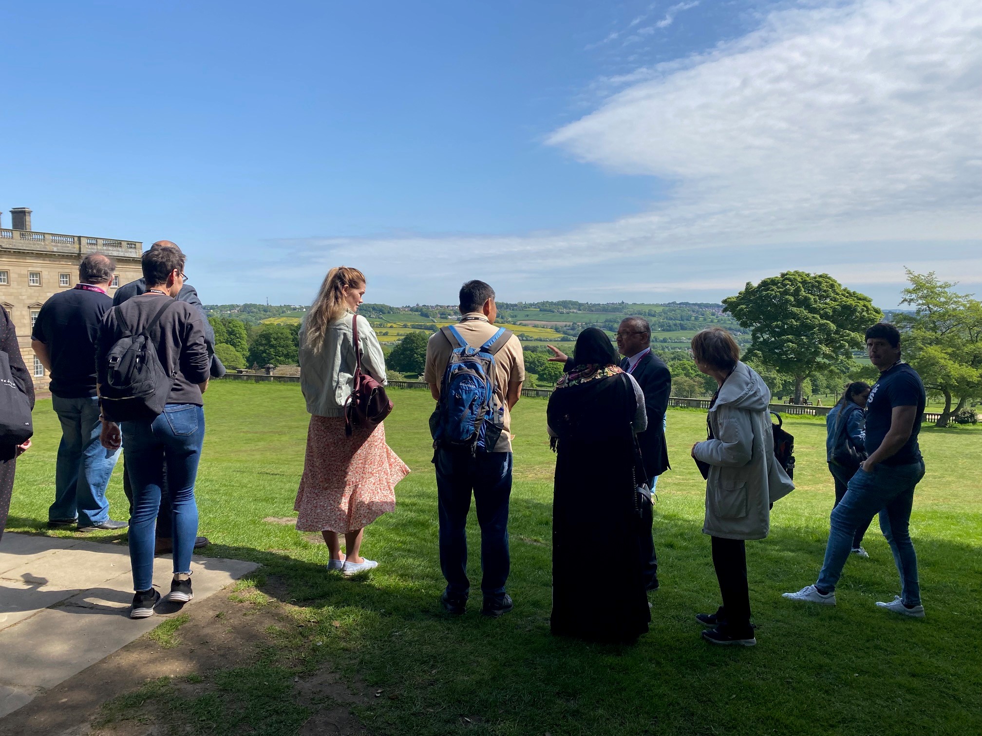 A group of people in a field