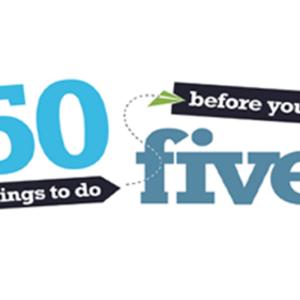 50 things to do before you're 5 logo
